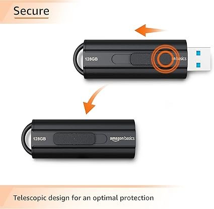 Amazon Basics 128 GB, USB 3.1 Flash Drive - Gambar 3